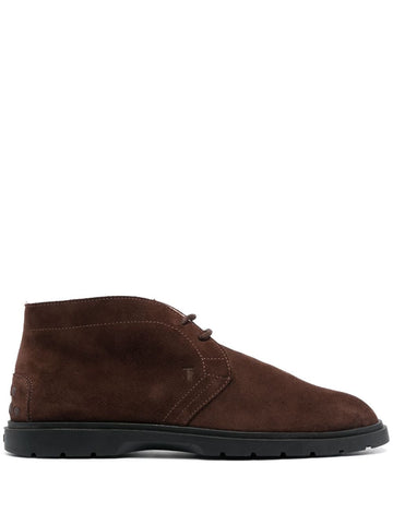 SMOOTH LEATHER LACE UP BOOTS