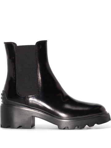 LEATHER HEEL BOOTS
