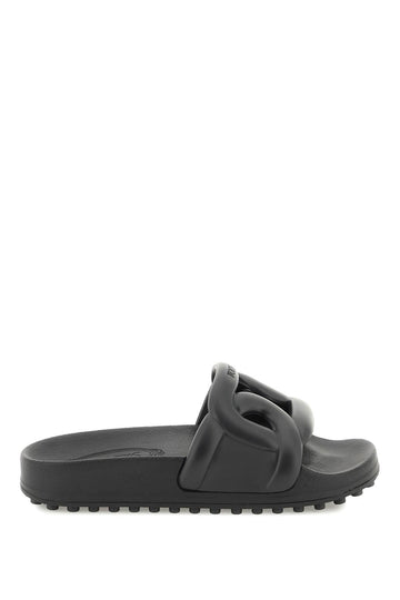 RUBBER SLIDES WITH MAXI CHAIN