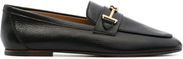 LOGO-PLAQUE LEATHER LOAFERS