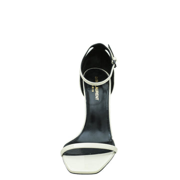 YSL White Opyum Pumps 38.5