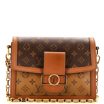 Dauphine Shoulder Bag Reverse Monogram Canvas MM