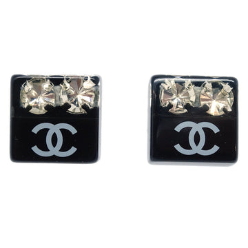 Top Quality Chanel Square Earrings Black Rhinestone 05P