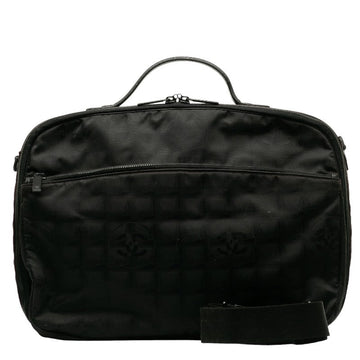 Chanel New Label Line Handbags Nylon Black Ladies and Gentlemen