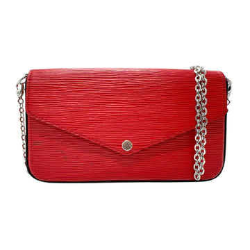 Louis Vuitton   Leather Pochette Shoulder Bag