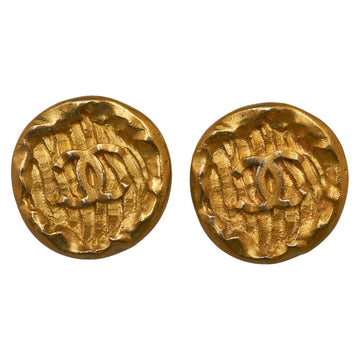 Top Quality Chanel  Cocomark Round Stamp Earring Gold  Ladies Top Quality Chanel (, Paris)