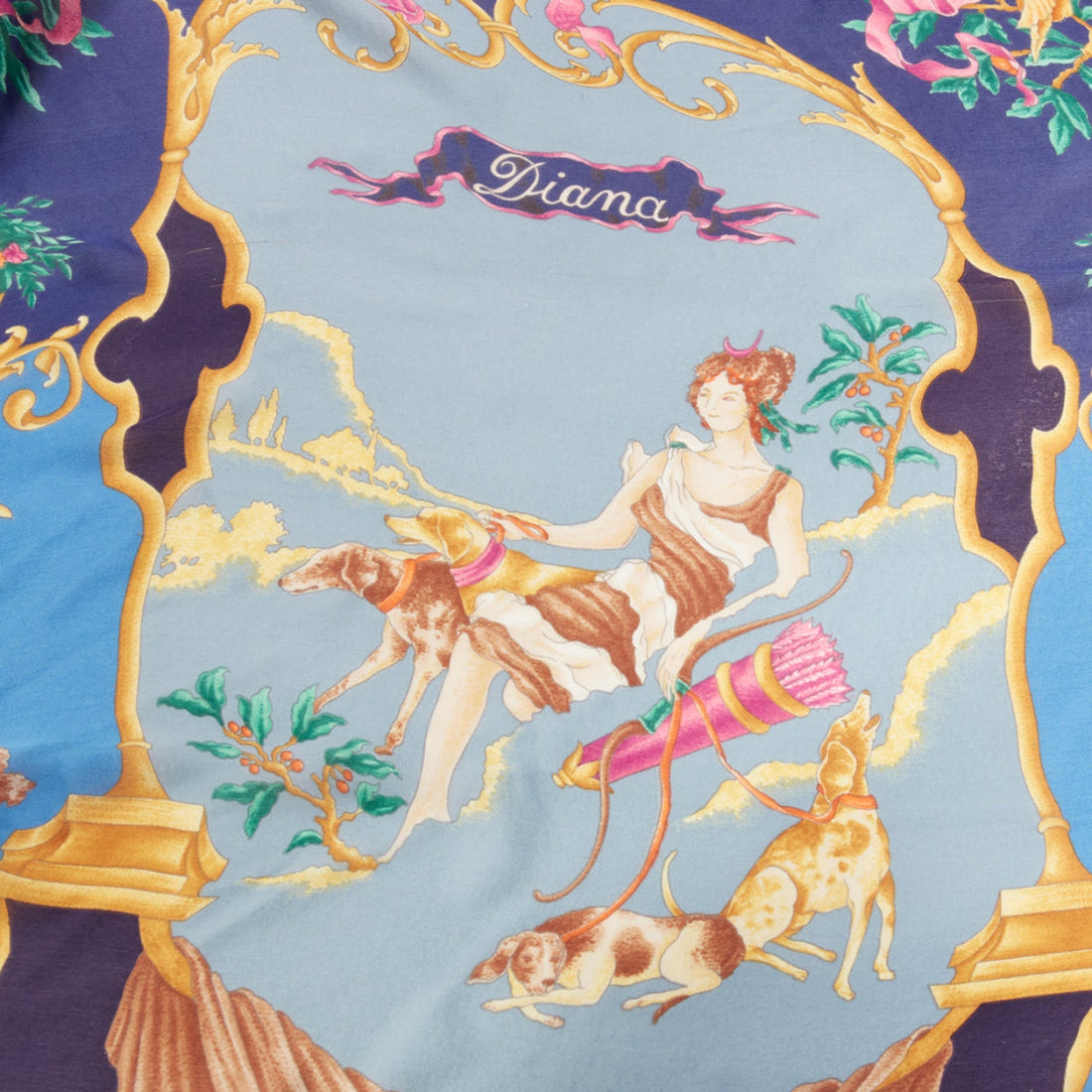 Gucci Tom Ford Diana Legend Barocco motif silk square scarf