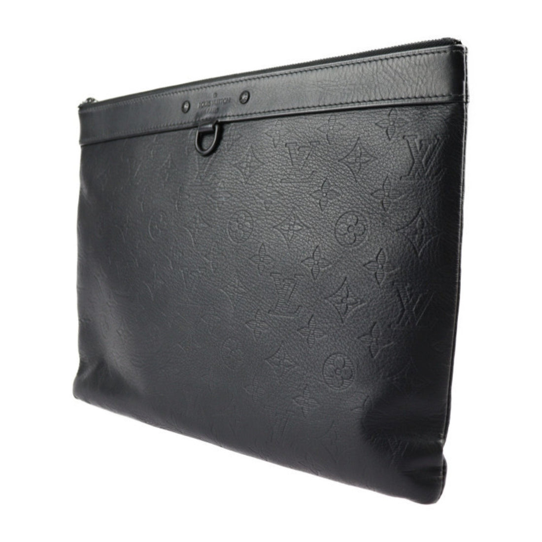 Louis Vuitton  Monogram Shadow Clutch Bag Handbag Pochette