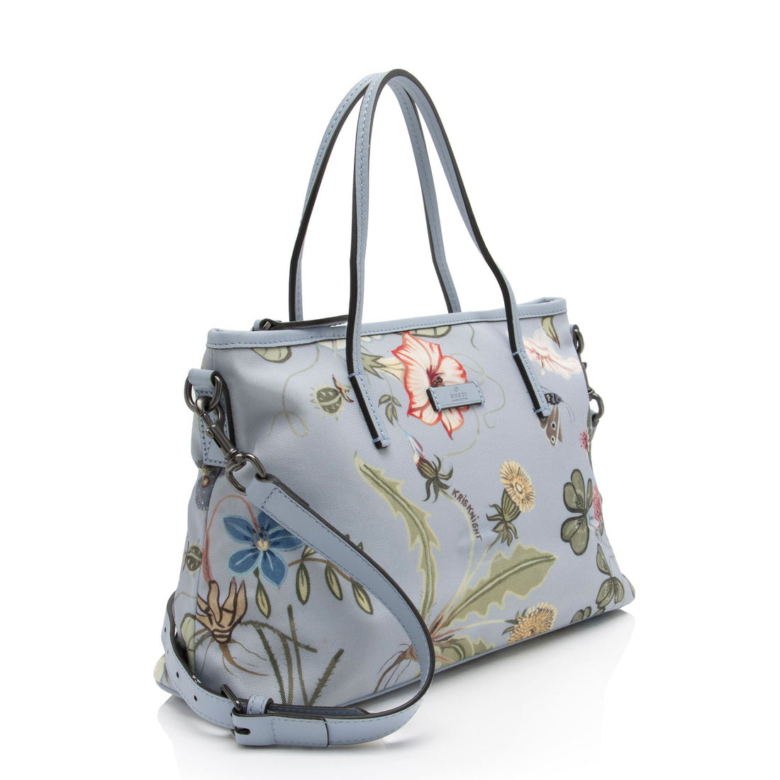 Gucci Flora Canvas Zip Medium Tote