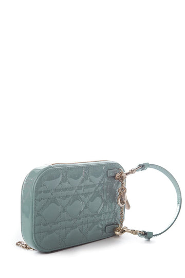 Pearl Street Bags Cloud Blue Cannage Patent Leather GHW  Phone Case