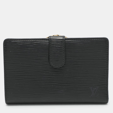 Louis Vuitton Black  Leather Wallet