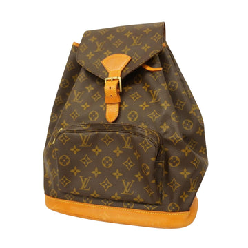 Louis Vuitton Montsouris Gm  Canvas Backpack Bag