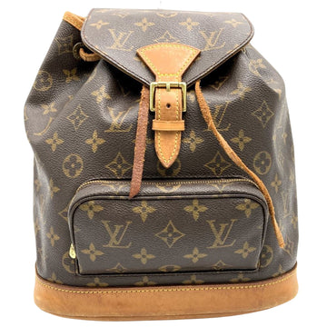Louis Vuitton Montsouris Mm  Canvas Backpack Bag