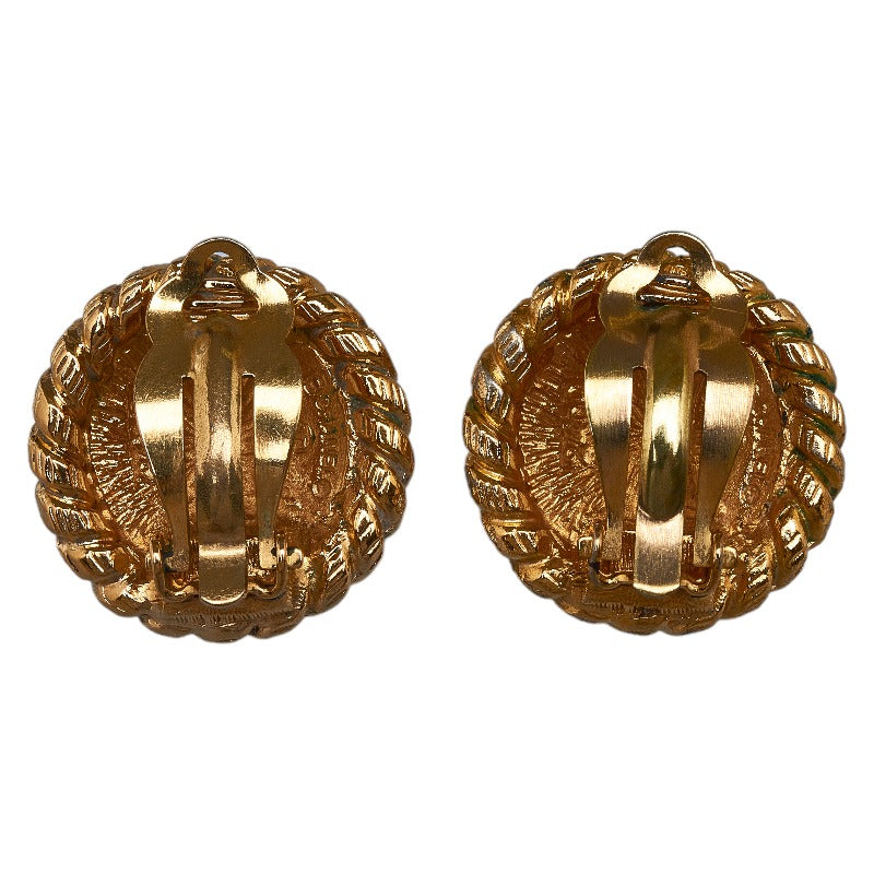 Chanel Cocono mark Chain Motif Earrings Gold  Ladies Chanel