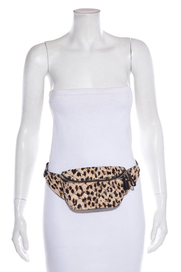 Valentino Leopard Ponyhair &  Rockstud Belt Bag