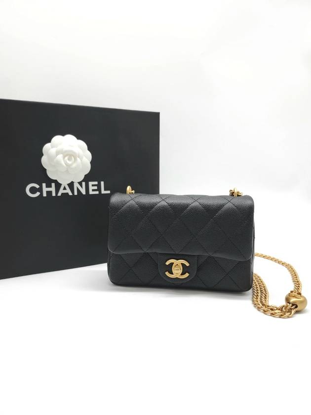 CalBNkin Mini Flap Shoulder Bag Black Chanel