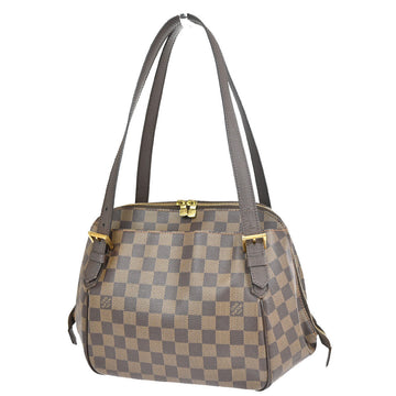 Louis Vuitton Belem Mm  Canvas Shoulder Bag