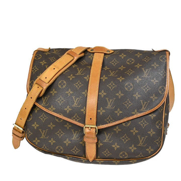 Louis Vuitton Saumur 35  Canvas Shoulder Bag