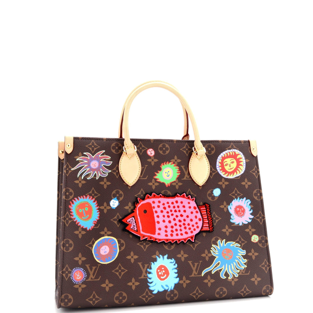 OnTheGo Tote Yayoi Kusama Faces Monogram Canvas MM