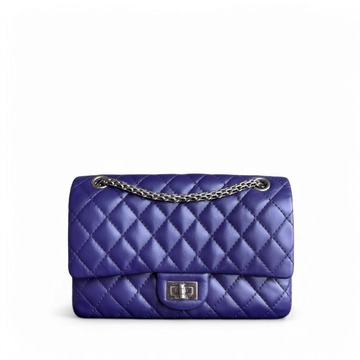Chanel 2.55 Reissue 225 Small - 24CM Quilted Lambskin Dark Purple Series 14