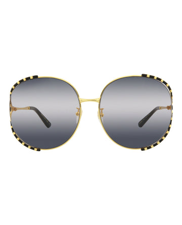 Round-Metal Frame Sunglasses