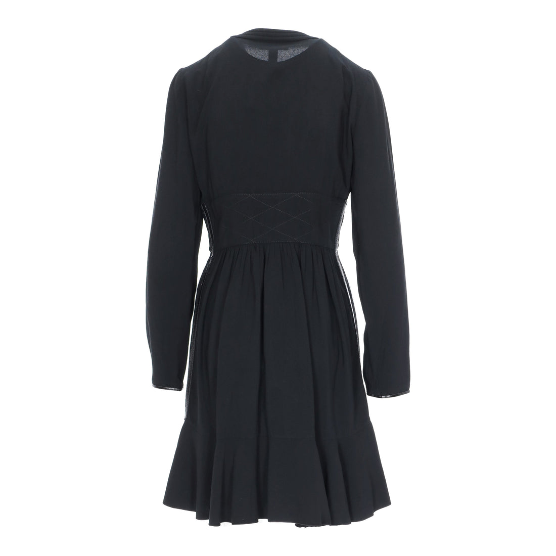 Louis Vuitton Black Zippered Dress - '10s