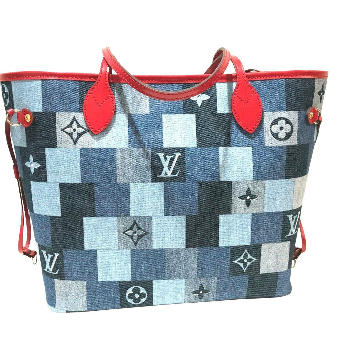 Louis Vuitton Neverfull Mm   - Jeans Tote Bag