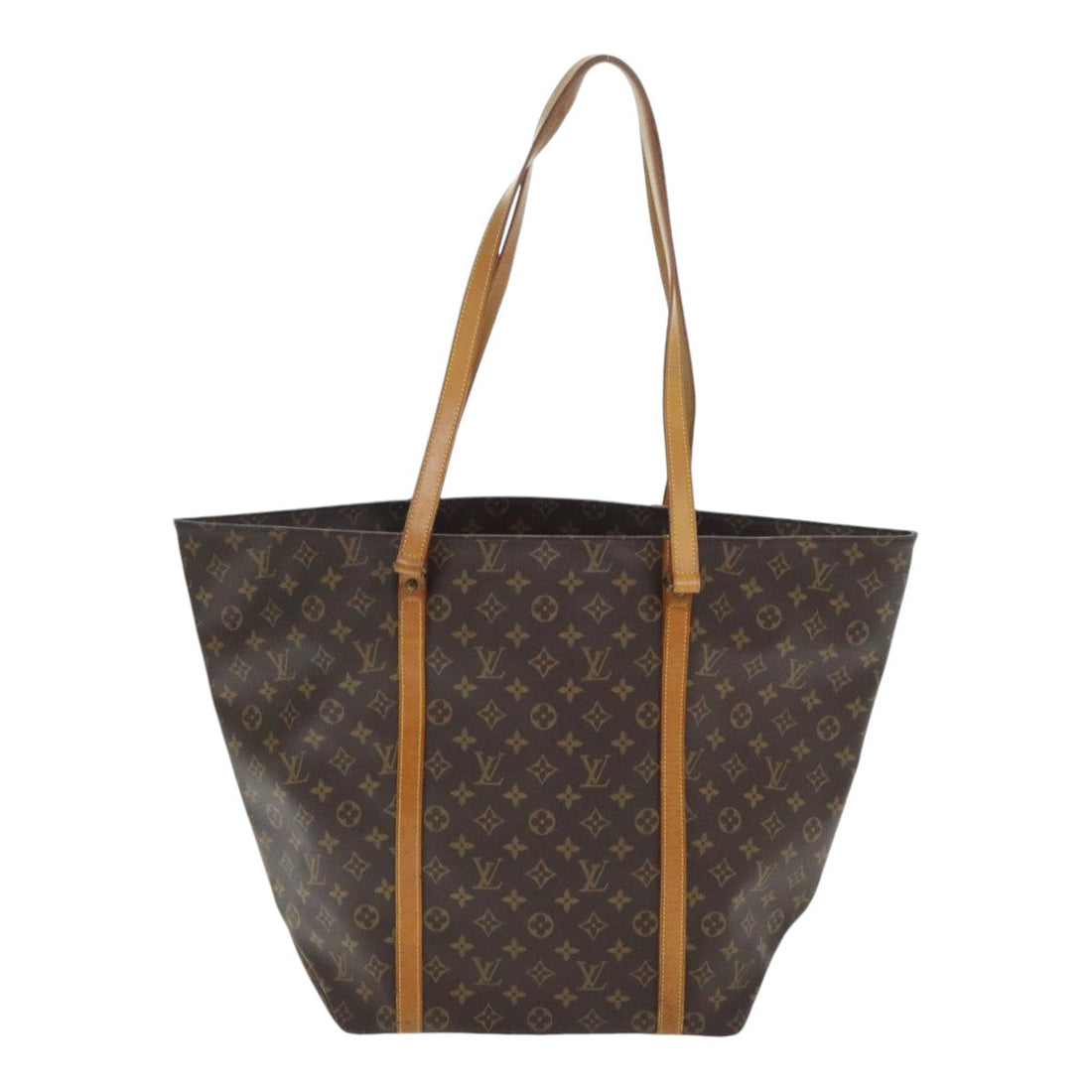 Louis Vuitton Shopping  Leather Tote Bag