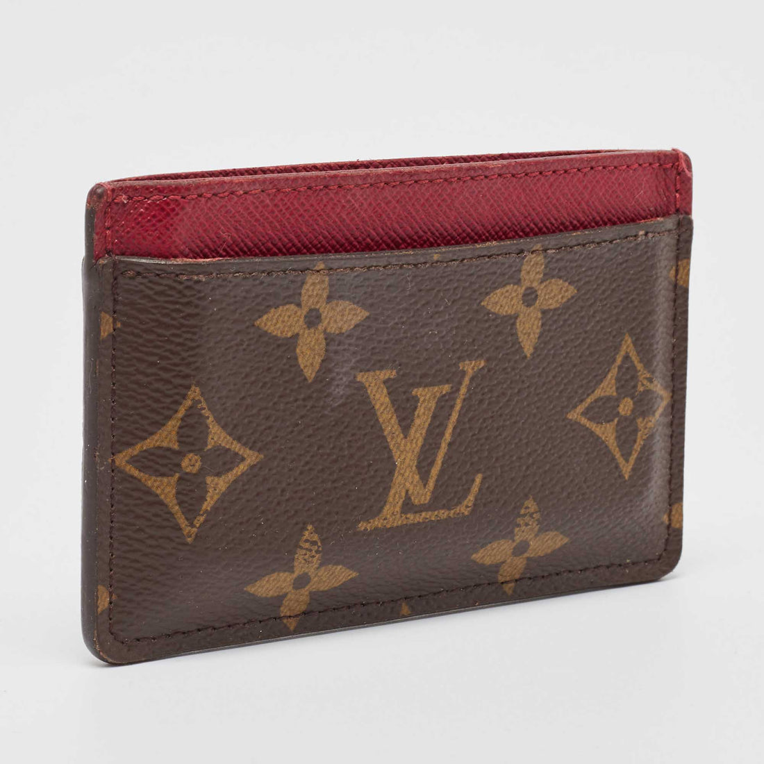 Louis Vuitton Fuchsia Monogram Canvas And Leather Card Holder