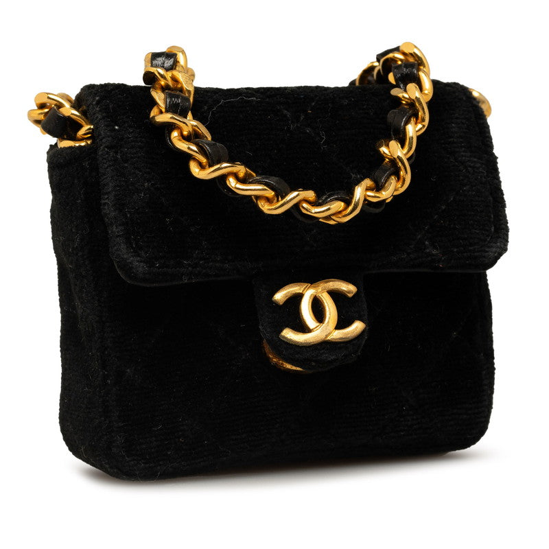 Chanel Cocono mark Gold  Chain houlder Bag  Bag Black   CHANEL