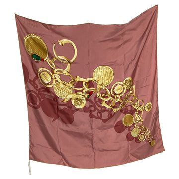 Gucci Chainlink Print Scarf in Pink Silk