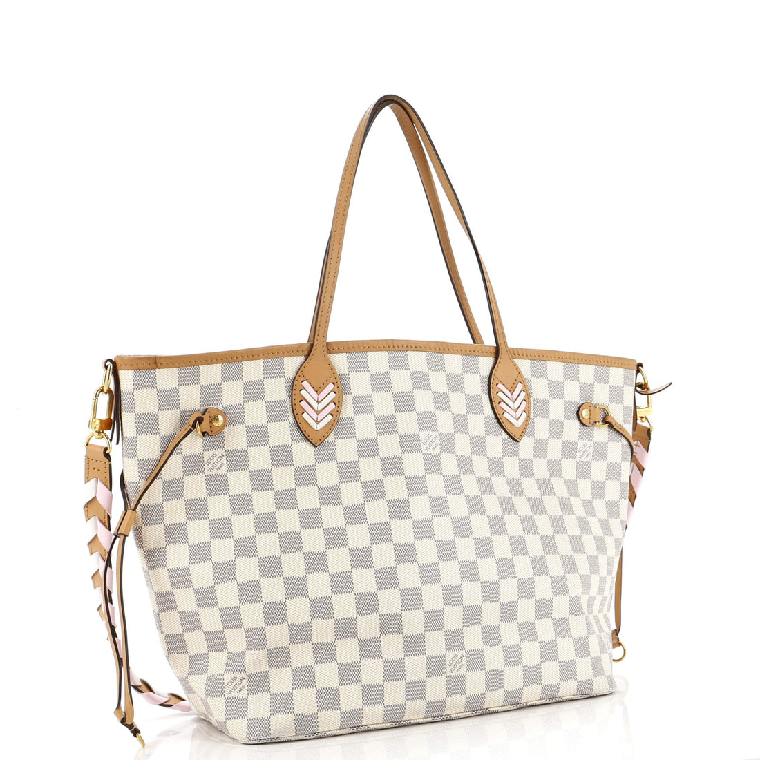 Neverfull NM Tote Damier with Braided Detail MM