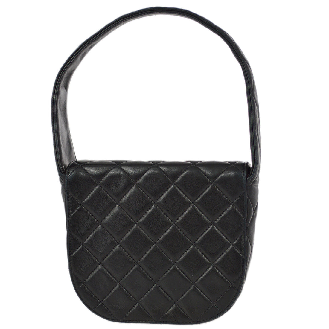 Chanel 1991-1997 Black Lambskin Handbag