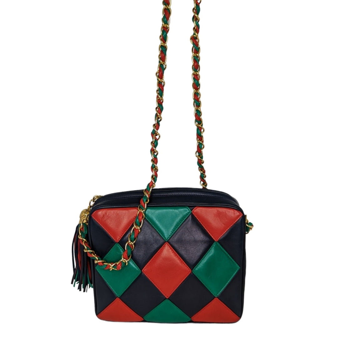 Chanel  Harlequin Tassel Camera Shoulder Bag