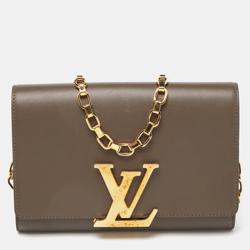 Louis Vuitton Olive Leather Chain Louise Gm Bag