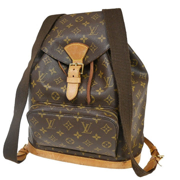 Louis Vuitton Montsouris Gm  Canvas Backpack Bag
