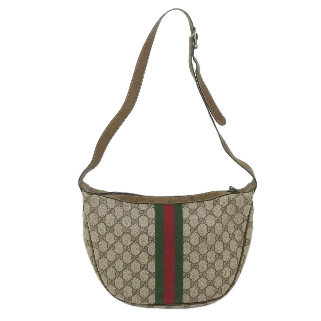 Gucci Web  Canvas Shoulder Bag ()