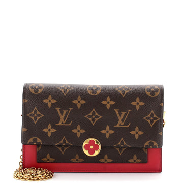 Flore Chain Wallet Monogram Canvas