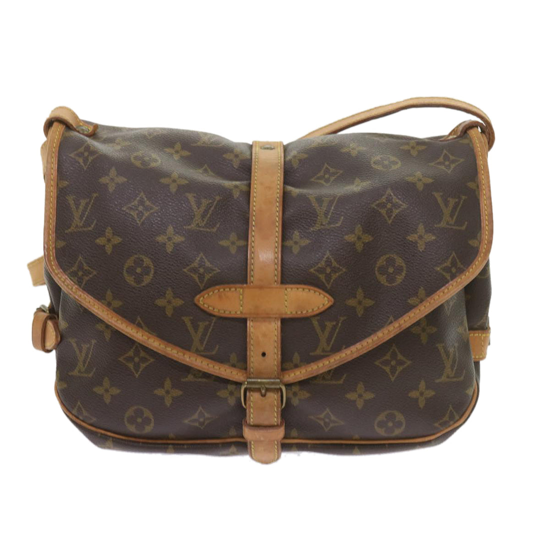 Louis Vuitton Saumur 30  Canvas Shoulder Bag