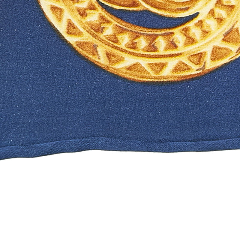 Chanel Cocono mark carf Navi Multicolor Silk  Chanel