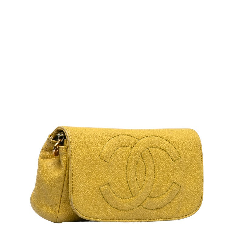 Chanel Cocono mark Porch Yellow Caviar   Chanel