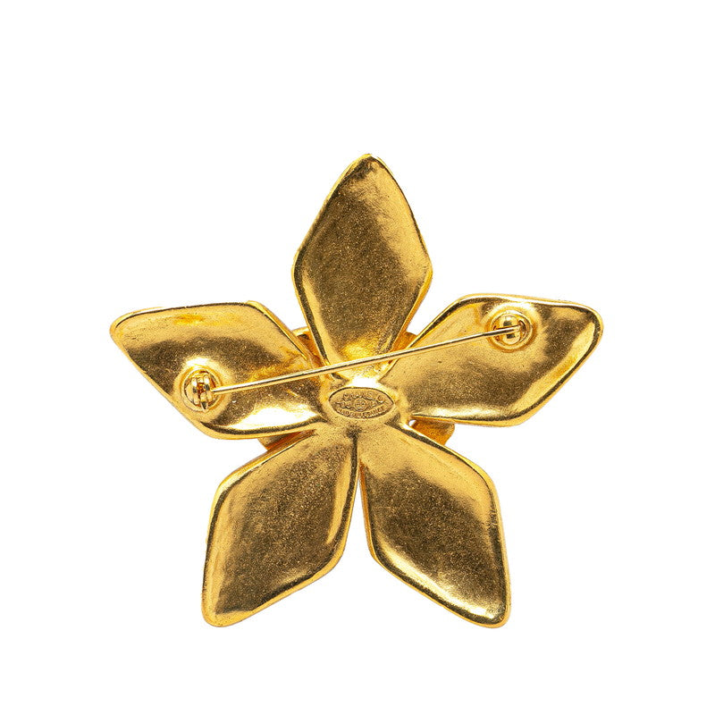 Chanel  Coco Mark Star Motif Brooch Gold Plated
