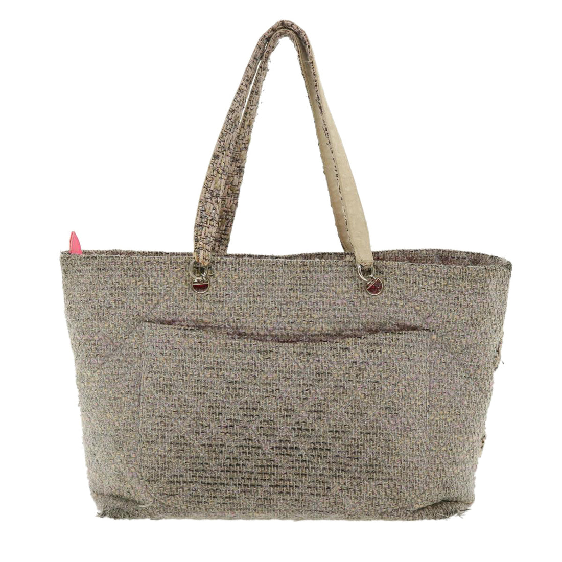 Top Quality Chanel Cambon Line Tote Bag Pink Gray CC Auth am3204