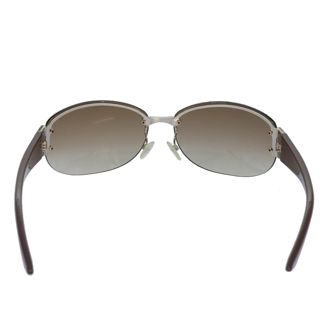 CHRISTIAN Pearl Street Bags Dior Sunglasses Brown Auth am6576