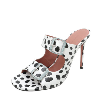 Amina Muaddi Bicolor Marni 105mm Print Mule 36