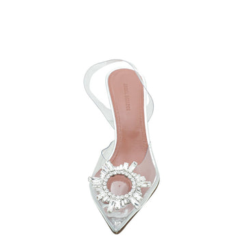 Amina Muaddi Clear Begum PVC Slingback 38