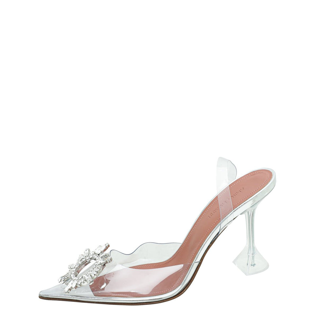 Amina Muaddi Clear Begum PVC Slingback 38