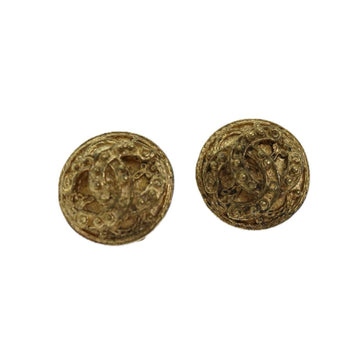 Top Quality Chanel COCO Mark Earring Gold CC Auth ar11601B