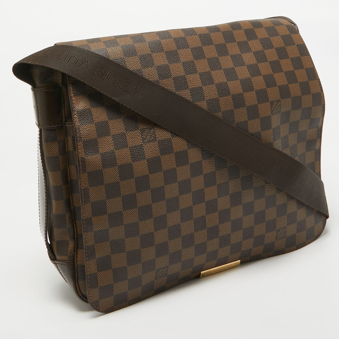 Louis Vuitton Damier Ebene Canvas And Leather Bastille Messenger Bag