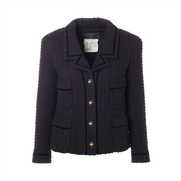 Top Quality Chanel Coconut Button 93A Wool  Alpacca Jacket 34  Pearl P02242 Twid Handcuff